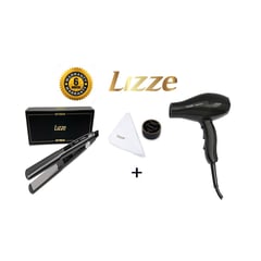 LIZZE - Pack Plancha Extreme + Secadora Compact 2100w + Kit Pulimento