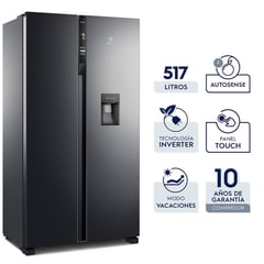 ELECTROLUX - Refrigerador Side by Side Electrolux ERSA53K2HVB INVERTER 514 litros black