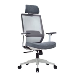 OFIDEAS - Silla de Oficina Ergonomica Vick Presidente Gris Malla Alta