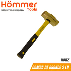 HOMMER - Comba de Bronce de 2 Lb, 12", c/mango fibra de vidrio