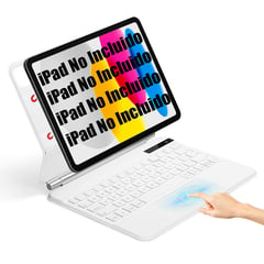 SHARGE - Teclados Bluetooth para iPad Pro 11in y Air 5/4 10.9in Blanco Español