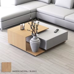 TU MESITA - Mesa de Centro Moderna Viviana color BlancoDuna