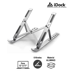 IDOCK - SOPORTE PARA LAPTOP i20 FLEX ALUMINIO 6 NIVELES