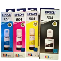 EPSON - KIT DE 4 TINTAS 504, ORIGINALES