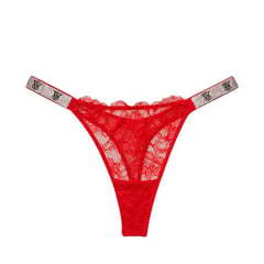 VICTORIA'S SECRET - Panty Tanga con encaje Tira Brillante Victorias secret