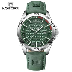 NAVIFORCE - Reloj 8023 para Hombre con Correa de Cuero en Caja