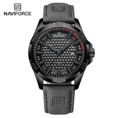 NAVIFORCE - Reloj 8023 para Hombre con Correa de Cuero en Caja