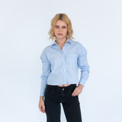 EVANIC - Camisa Crop Kate - Mujer