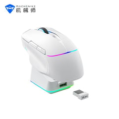 MACHENIKE - Mouse Gamer Inalámbrico L8 Pro 8k Hz 26000 Dpi Rgb Blanco