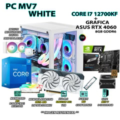 Computadora PC Gamer Core i7 12700KF RAM 32GB SSD 1TB GRAFICA RTX 4060 8GB