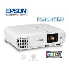 GENERICO - PROYECTOR EPSON POWERLITE E20 ( H981A ) 3400 LÚMENES - 1024X768