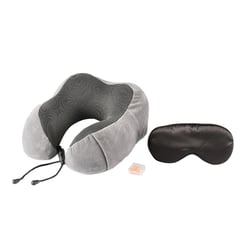 AROUND - Kit Almohada de Viaje Gris