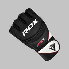 RDX - GUANTES DE GRAPPLING MMA HOMBRE CUERO PU NEGRO TALLA S