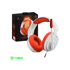 VSG - Audifono Gamer Pc Alambrico Pentagon Rojo