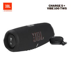 JBL - JBL Pack Especial JBL Charge 5 40W + Vibe 100 TWS Hasta 20 Hras -Negro