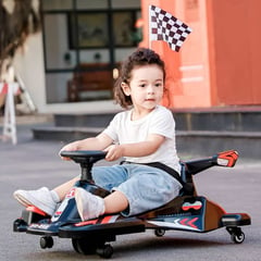 GENERICO - Auto a batería para niños - Go Kart de carreras Rojo