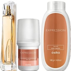 ESIKA - KIT EXPRESSION perfume desodorante y talco de