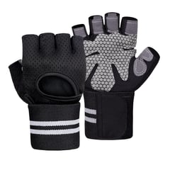 OEM - Guantes para Pesas Gym con Muñequeras para Gimnasio