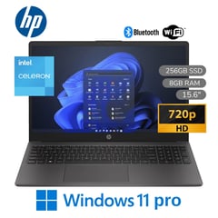 HP - Laptop 250 G9 (7C6E4LT#ABM) Intel Celeron N4500 8GB RAM 256GB SSD 15.6" HD Windows 11 Pro - Gris