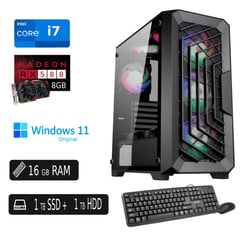 PC Completa Ci7 8700 16GB Ram 1TB SSD 1TB HDD+ Tarjeta Video 8GB