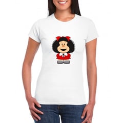 GENERICO - Polo mujer Mafalda - Nathalie Love It - Blanco