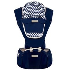 IDEAL BABY & KIDS - Canguro Ideal Ergonómico con Base para Bebé - AZUL