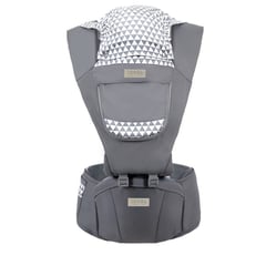 IDEAL BABY & KIDS - Canguro Ideal Ergonómico con Base para Bebé - PLOMO