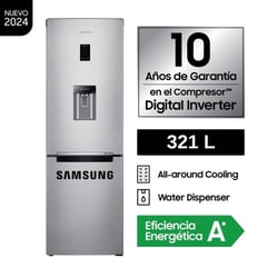 SAMSUNG - Refrigeradora Samsung No Frost 321 L Bottom Freezer RB33J3830SA/PE
