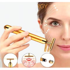 GENERICO - Masajeador facial T Vibración antiarrugas Gold