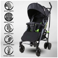 BABY GO - Coche Bastón Deportivo NITRO 2023 Black