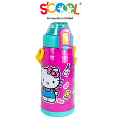 SCOOL - Botella PP térmica 400ml - Hello Kitty