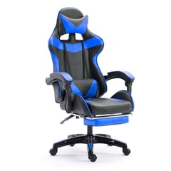 CC GROUP - Silla Gamer Premium Pro Negro y Azul