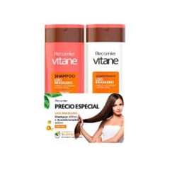 VITANE - Pack shampoo + acond. Liso Brasilero 400 ml