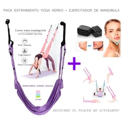 GENERICO - Pack Correa Yoga Aéreo Columpio Yoga y Ejercitador Mandíbula