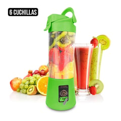 CC GROUP - Licuadora Portátil Para Jugos Recargable USB Verde