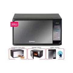 MIRAY - Horno Microondas 20L Digital 700W HMM-20N - Negro