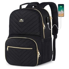 MATEIN - Mochila Térmica Premium Lonchera Porta Laptop Negro