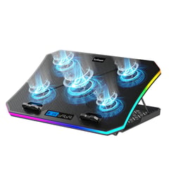 BOWMANN - Base Cooler RGB 19 pulgadas Notebook Soporte de Celular BW-C5R