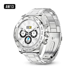 CC GROUP - Smartwatch AW13 Reloj Inteligente Deluxe Plateado