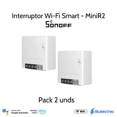 SONOFF - Interruptor inteligente WiFi para luminaria Pack 2 unds