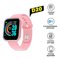 CC GROUP - Brazalete Fit Smart D20 Rosado