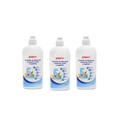 PIGEON - Detergente de ropa para bebés 500 ml x 3 un