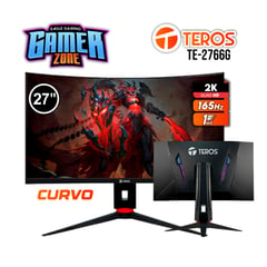 MONITOR TEROS TE 2765G 27 2K CURVO QHD VA 165HZ 1MS DP HDMI