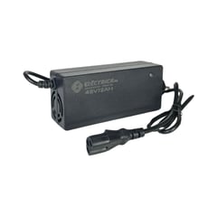 ELECTRA - Cargador para Bicimoto Eléctrica 48V-12AH de Plomo Acido o Grafeno Conector Standart 220V