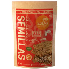 KAUSANA SUPERFOODS - Galleta Semillas-altas en fibra-bajas en carbohidratos-sin gluten