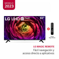 LG - Televisor LG 65 LED 4K UHD ThinQ AI 65UR7300PSA Control Magic