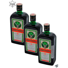 JAGERMEISTER - Pack 3 unidades 700ml licor de hierbas