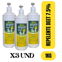 COOPER - REPELENTE FAMILIAR X3 UND ECO REPELT DEET 75% X1 LT - LA