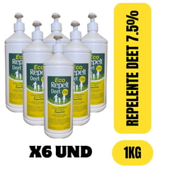 COOPER - REPELENTE FAMILIAR X6 UND ECO REPELT DEET 75% X1 LT - LA