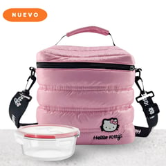 PYREX - Lonchera Hello Kitty Térmica + Taper Red 400 ml